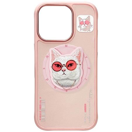ETUI NIMMY GLASSES COOL CAT MAGSAFE IPHONE 16 PRO różowy 
6971080310690-112765