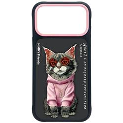 ETUI NIMMY GLASSES COOL CAT IPHONE 17 PRO czarny 
6971080313646-112759