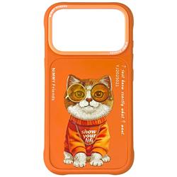 ETUI NIMMY GLASSES COOL CAT IPHONE 17 PRO pomarańczowy
6971080316746-112764