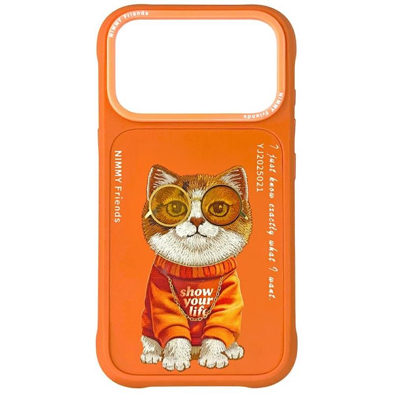 ETUI NIMMY GLASSES COOL CAT IPHONE 17 PRO pomarańczowy
6971080316746-112764