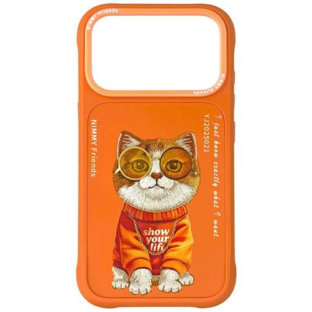 ETUI NIMMY GLASSES COOL CAT IPHONE 17 PRO pomarańczowy
6971080316746-112764