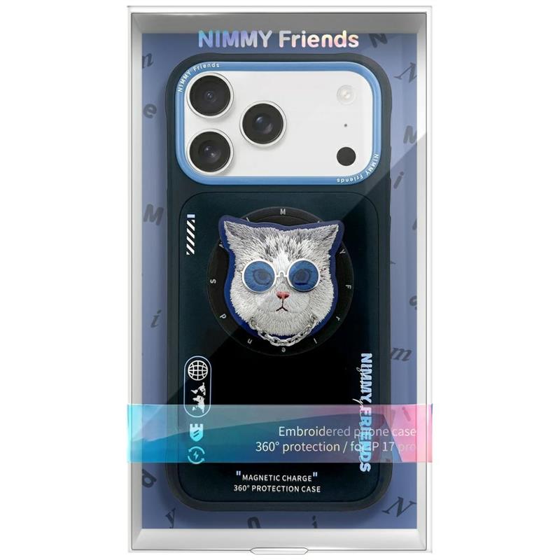 ETUI NIMMY GLASSES COOL CAT MAGSAFE IPHONE 17 PRO czarno niebieski
6971080314339-112778