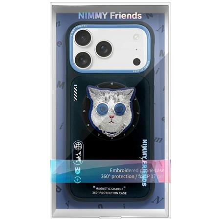 ETUI NIMMY GLASSES COOL CAT MAGSAFE IPHONE 17 PRO czarno niebieski
6971080314339-112778