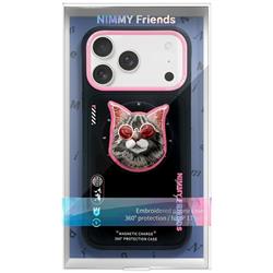 ETUI NIMMY GLASSES COOL CAT MAGSAFE IPHONE 17 PRO czarno różowy
6971080314414-112780