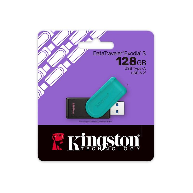 PENDRIVE KINGSTON 128GB USB 3.2 GEN 1 CZARNO - TURKUSOWY
AKKSGPENKIN00070-113159