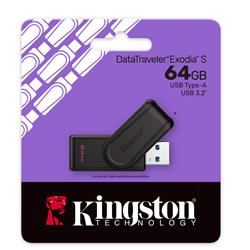 PENDRIVE KINGSTON 64GB 3.2 GEN 1 DT EXODIA S CZARNY
AKKSGPENKIN00073-113485