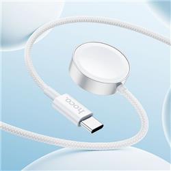 ŁADOWARKA INDUKCYJNA HOCO CW59 MAGSAFE 2,5W KOMPATYBILNA Z APPLE WATCH I SAMSUNG WATCH biała-113744