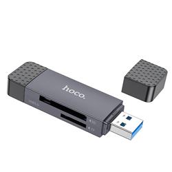 CZYTNIK KART PAMIĘCI HOCO HB45 SD / TF HOCO USB A / USB C 3.0 szary
6942007620529-114815