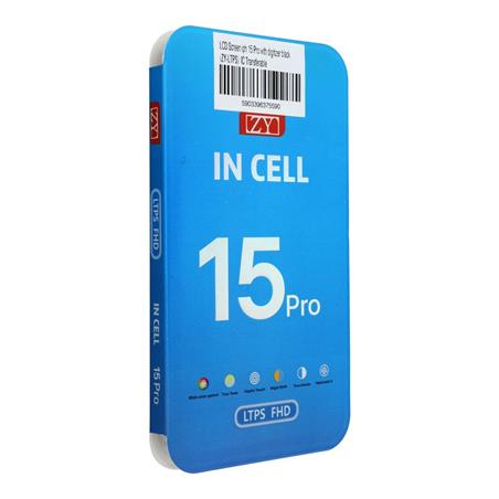 WYŚWIETLACZ LCD iPHONE 15 PRO 6.1 (ZY-LTPS) IC TRANSFERABLE czarny-115074