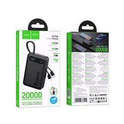 POWERBANK HOCO J171A 20000 mAh 22,5W 2A   KABEL TYP C   LIGHTNING czarny 
6942007676991-115077