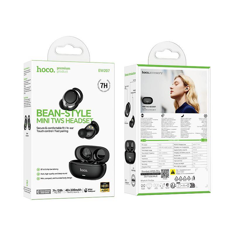 SŁUCHAWKI BLUETOOTH HOCO EW207 czarne
6942007677899-115082