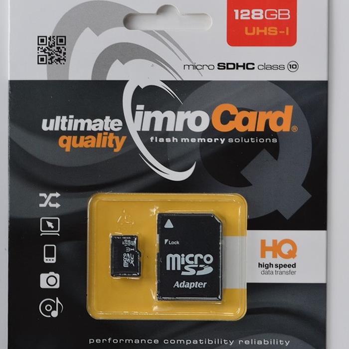 KARTA MICRO SD IMRO 128GB USH-I   ADAPTER-115490