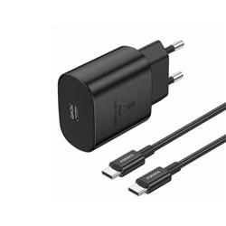 ŁADOWARKA SIECIOWA FONENG EU51 GaN   KABEL TYP C / TYP C 25W czarna
6970462511656-109539