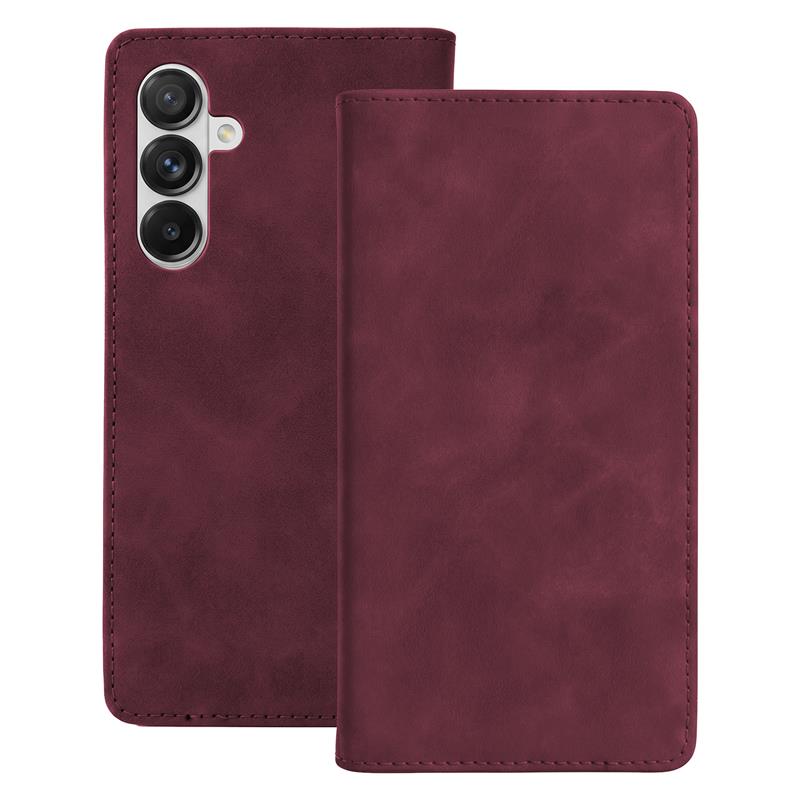 KABURA SMART SUEDE SAMSUNG S25 bordowa-115886