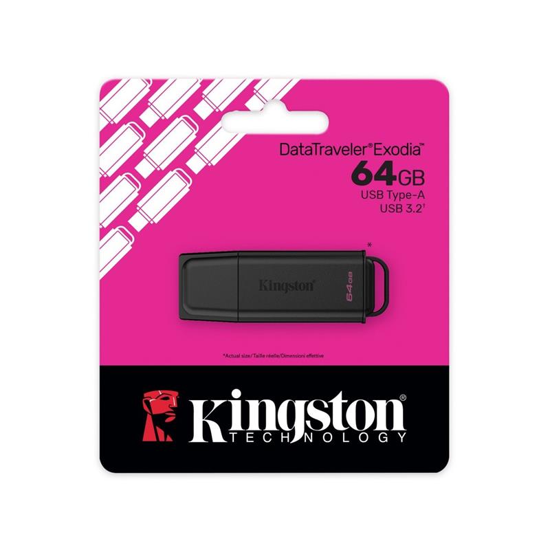 PENDRIVE KINGSTON 64GB 3.2 GEN 1 DT EXODIA G2 CZARNY
AKKSGPENKIN00074-116492