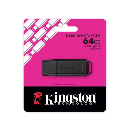 PENDRIVE KINGSTON 64GB 3.2 GEN 1 DT EXODIA G2 CZARNY
AKKSGPENKIN00074-116492