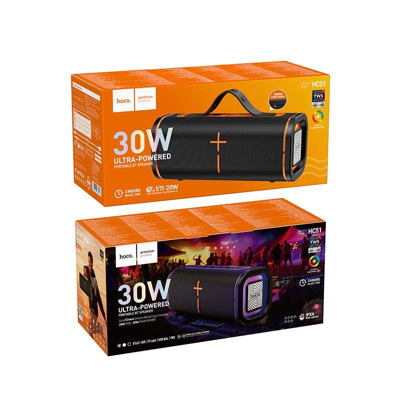 GŁOŚNIK BLUETOOTH HOCO HC51 30W czarny

-116786