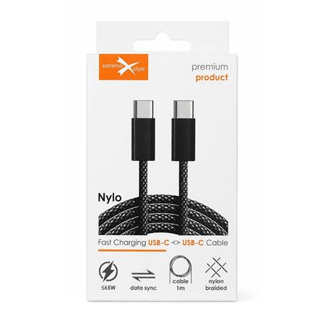 KABEL WZMOCNIONY EXTREME NYLO TYP C - TYP C 1m 65W czarny
KAB000360
5901445651701-116804