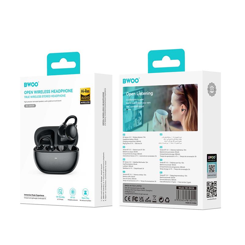 SŁUCHAWKI BWOO BLUETOOTH BW39 TWS do biegania czarne 
GSM194966
6933654816014
-116873