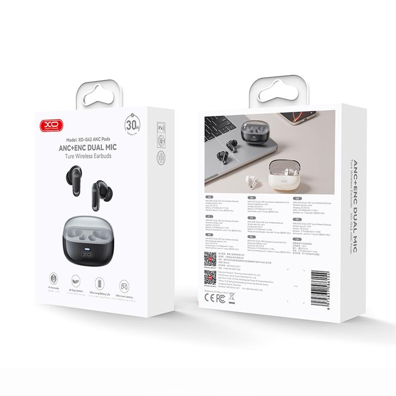 SŁUCHAWKI BLUETOOTH XO G42 TWS ANC   ENC czarne
GSM276892
6975837586154-116866