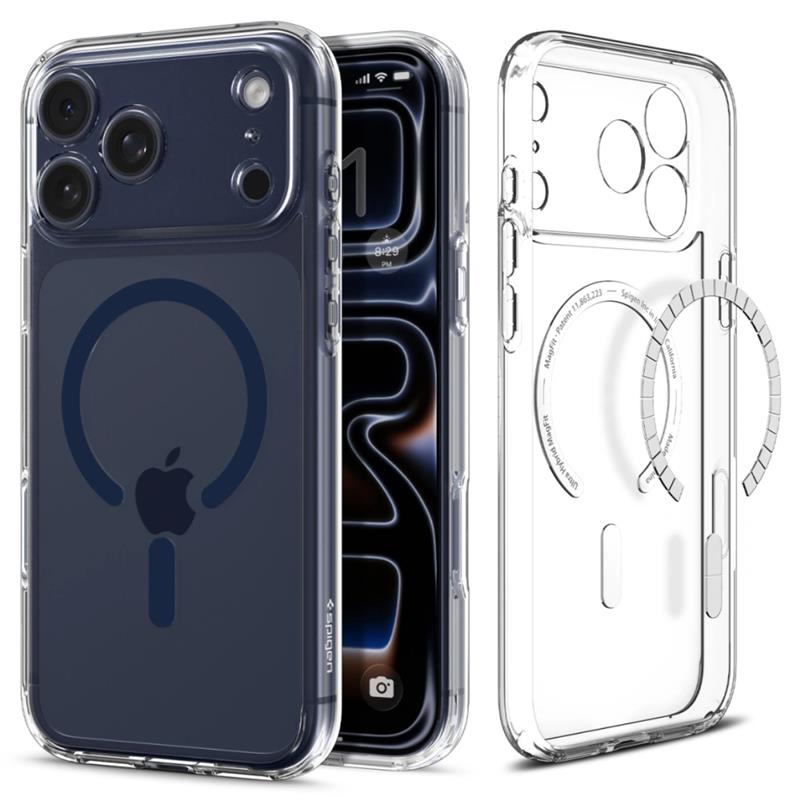 SPIGEN ULTRA HYBRID MAGSAFE IPHONE 17 PRO MAX (6.9) CLEAR / DEEP BLUE 
8800337242409-116888