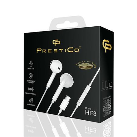 SŁUCHAWKI PRESTICO HF3 TYP C  białe
5902280601845-117160