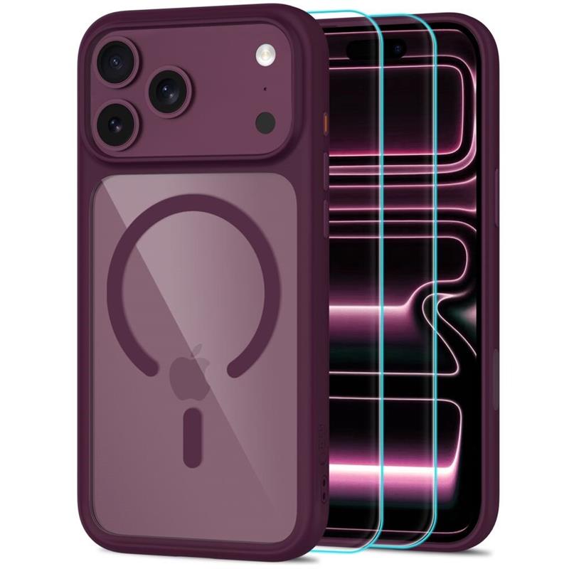 ETUI TECH-PROTECT MAGPEAK MAGSAFE CC IPHONE 17 PRO MAX / 18 PRO MAX burgund
5906302342013-117465