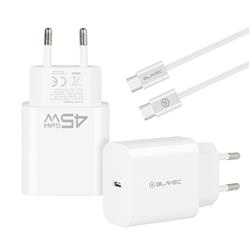 ŁADOWARKA SIECIOWA BLAVEC BC-7 GaN4 TYP C 45W 3A   KABEL TYP C / TYP C biała
(TCBC7G4-CW453A CC)-117607