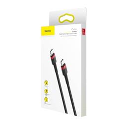 KABEL USB-C/USB-C BASEUS CAFULE NYLONOWY PD2.0 60W 20V 3A QC3.0 2m czerwono-czarny 
6953156285248
-117880